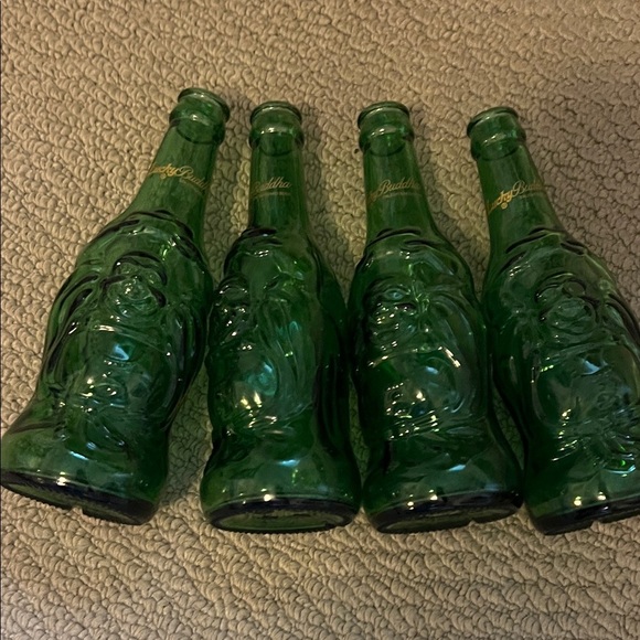 Other - Set of Four Green Buddha Bottles